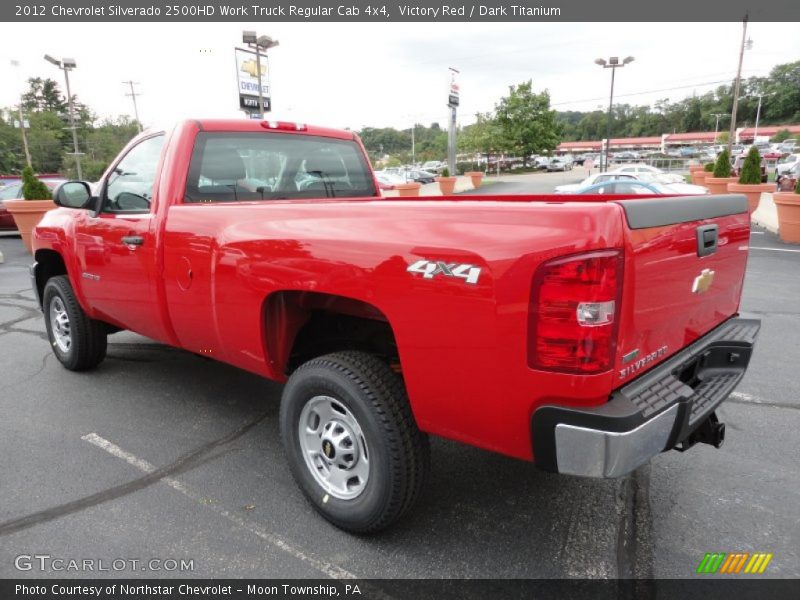 Victory Red / Dark Titanium 2012 Chevrolet Silverado 2500HD Work Truck Regular Cab 4x4