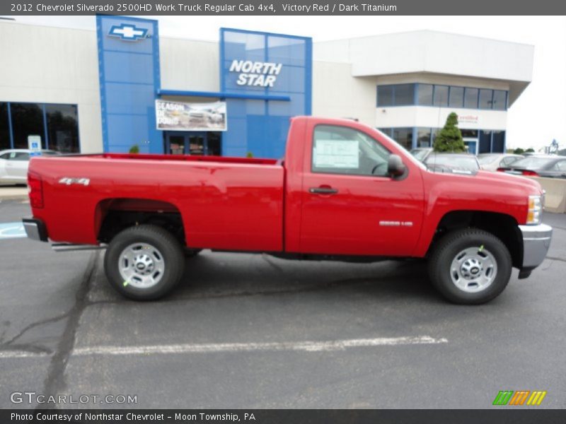Victory Red / Dark Titanium 2012 Chevrolet Silverado 2500HD Work Truck Regular Cab 4x4