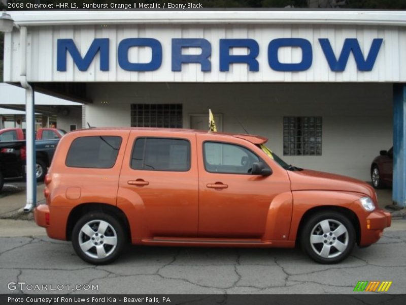 Sunburst Orange II Metallic / Ebony Black 2008 Chevrolet HHR LS