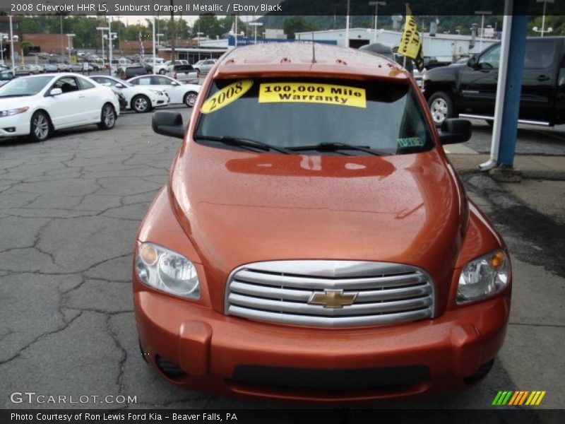 Sunburst Orange II Metallic / Ebony Black 2008 Chevrolet HHR LS