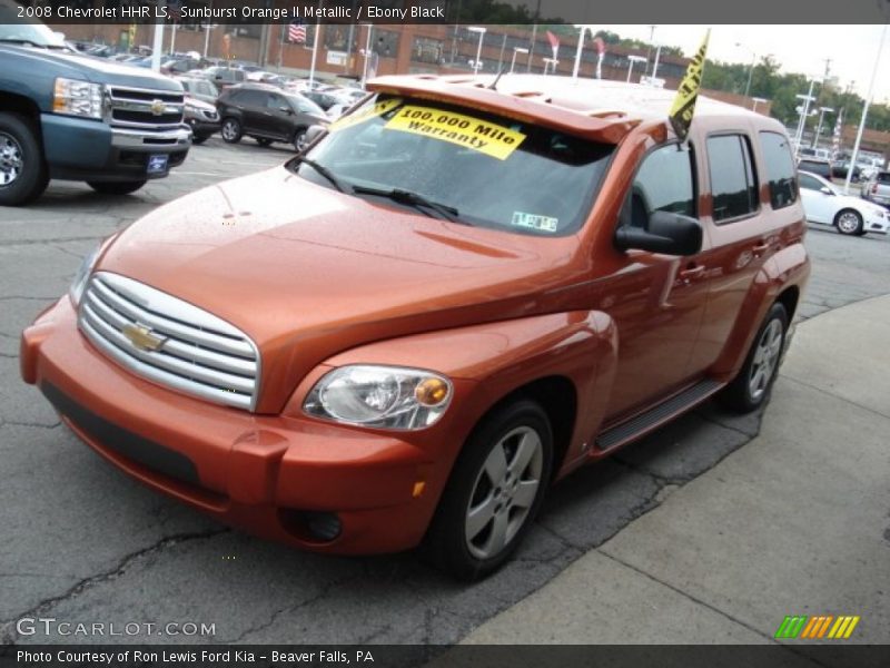 Sunburst Orange II Metallic / Ebony Black 2008 Chevrolet HHR LS