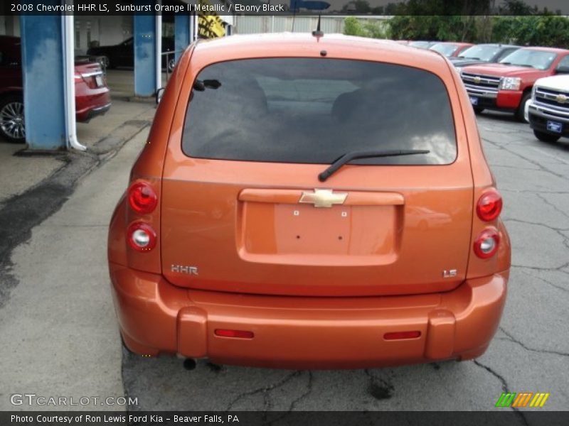 Sunburst Orange II Metallic / Ebony Black 2008 Chevrolet HHR LS
