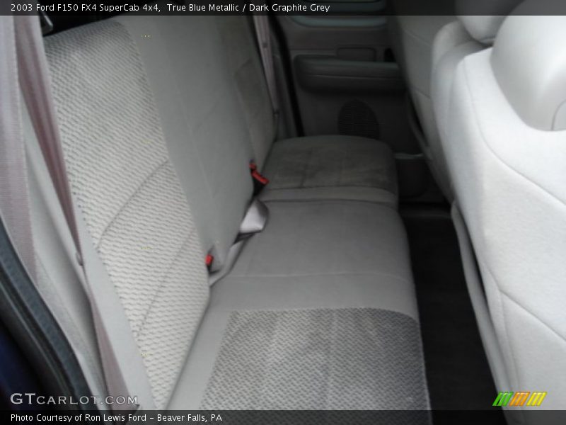 True Blue Metallic / Dark Graphite Grey 2003 Ford F150 FX4 SuperCab 4x4