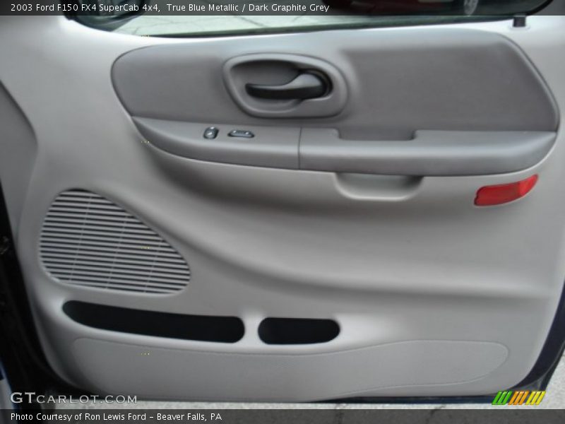 True Blue Metallic / Dark Graphite Grey 2003 Ford F150 FX4 SuperCab 4x4