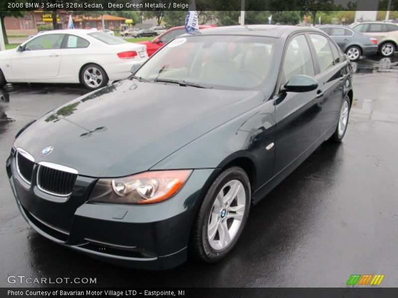 Deep Green Metallic / Beige 2008 BMW 3 Series 328xi Sedan