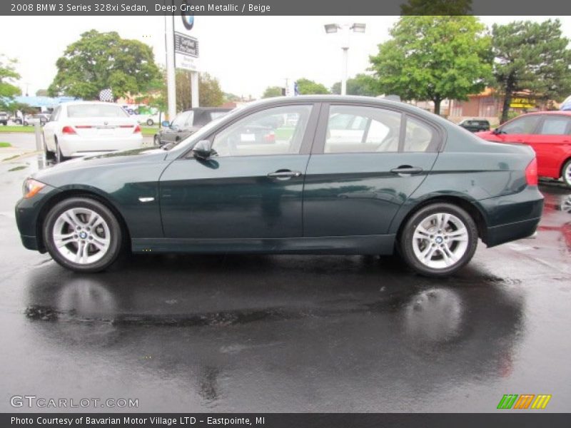 Deep Green Metallic / Beige 2008 BMW 3 Series 328xi Sedan
