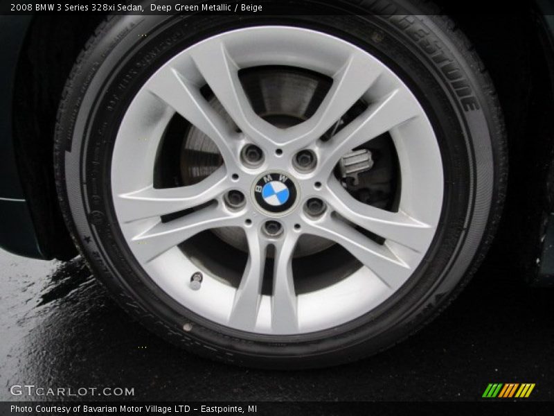 Deep Green Metallic / Beige 2008 BMW 3 Series 328xi Sedan