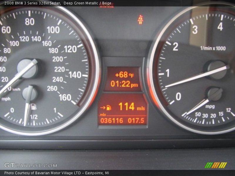 Deep Green Metallic / Beige 2008 BMW 3 Series 328xi Sedan