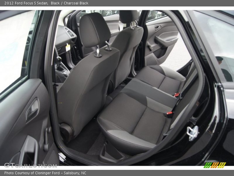 Black / Charcoal Black 2012 Ford Focus S Sedan
