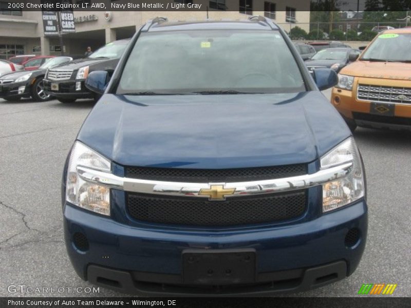 Navy Blue Metallic / Light Gray 2008 Chevrolet Equinox LT AWD