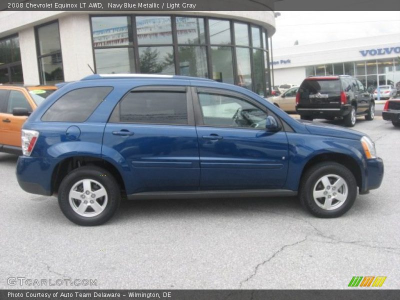 Navy Blue Metallic / Light Gray 2008 Chevrolet Equinox LT AWD