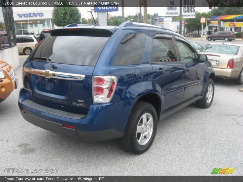 Navy Blue Metallic / Light Gray 2008 Chevrolet Equinox LT AWD