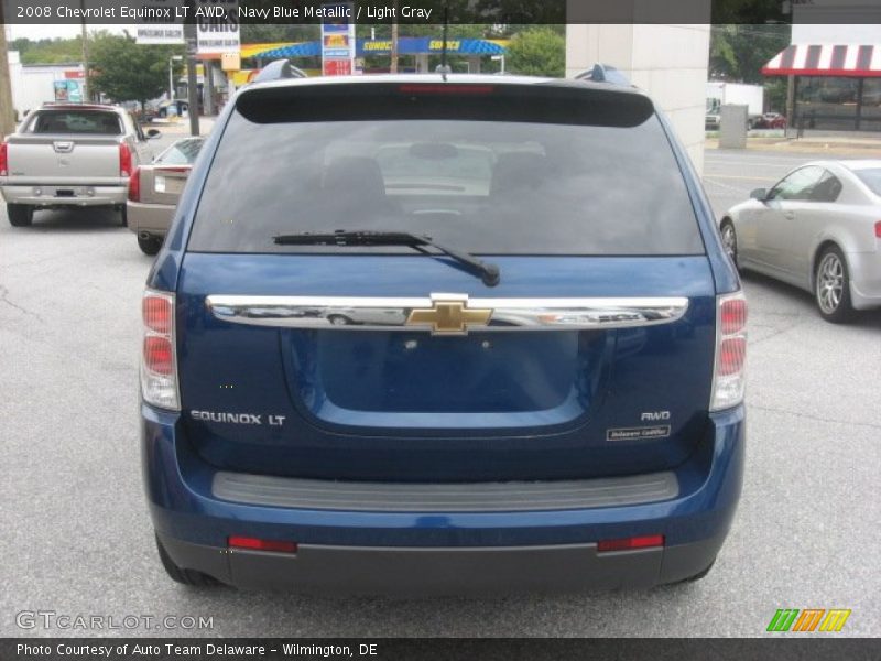 Navy Blue Metallic / Light Gray 2008 Chevrolet Equinox LT AWD