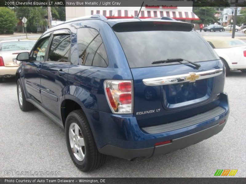 Navy Blue Metallic / Light Gray 2008 Chevrolet Equinox LT AWD