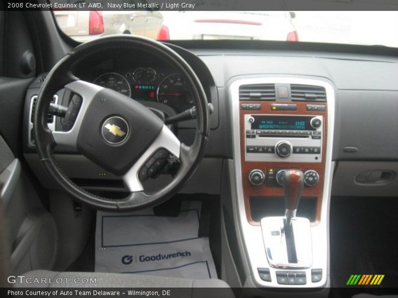 Navy Blue Metallic / Light Gray 2008 Chevrolet Equinox LT AWD