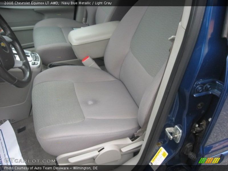 Navy Blue Metallic / Light Gray 2008 Chevrolet Equinox LT AWD