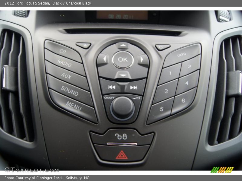 Black / Charcoal Black 2012 Ford Focus S Sedan