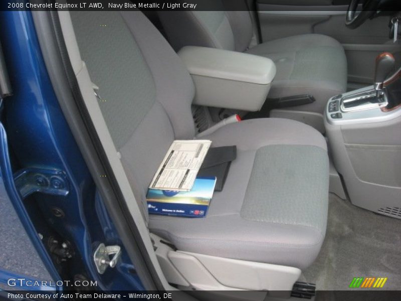 Navy Blue Metallic / Light Gray 2008 Chevrolet Equinox LT AWD