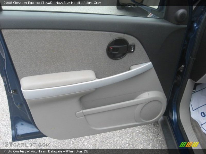 Navy Blue Metallic / Light Gray 2008 Chevrolet Equinox LT AWD
