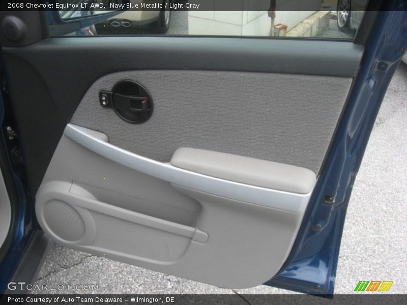 Navy Blue Metallic / Light Gray 2008 Chevrolet Equinox LT AWD