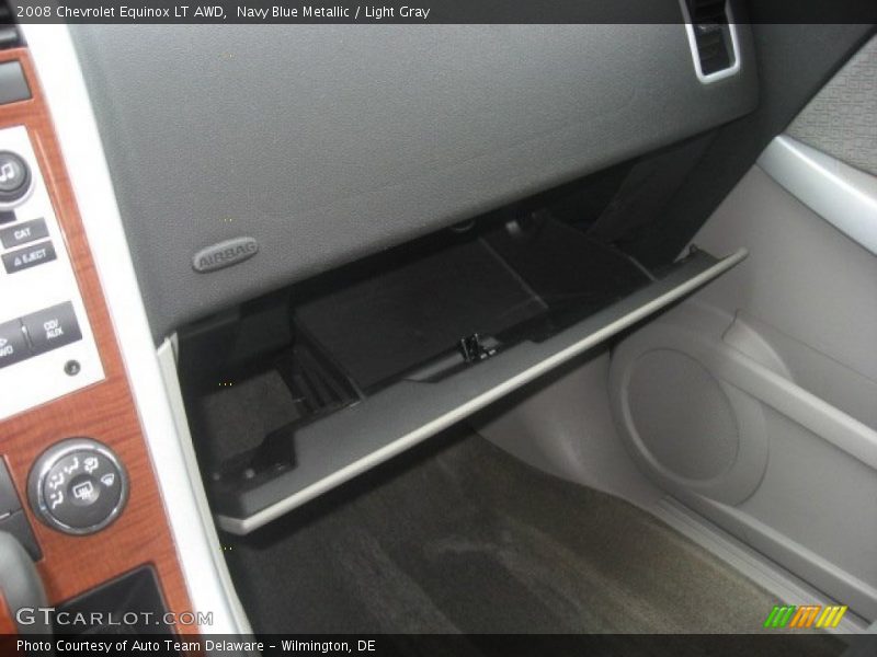 Navy Blue Metallic / Light Gray 2008 Chevrolet Equinox LT AWD