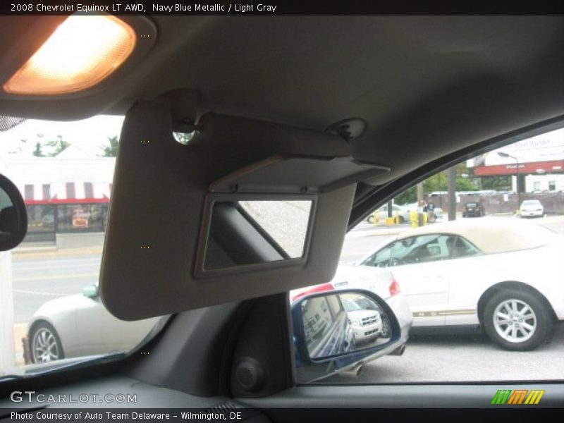 Navy Blue Metallic / Light Gray 2008 Chevrolet Equinox LT AWD