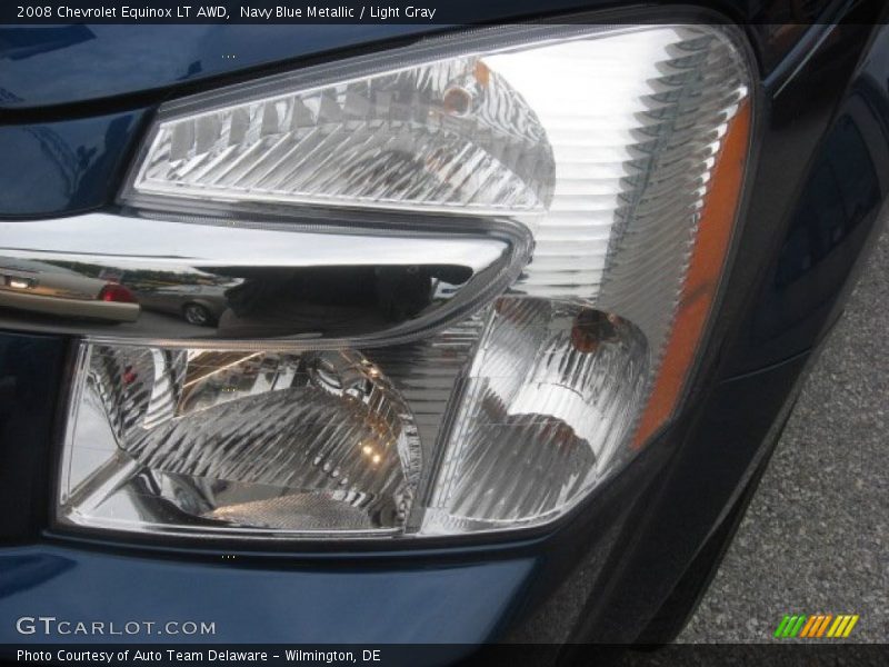 Navy Blue Metallic / Light Gray 2008 Chevrolet Equinox LT AWD