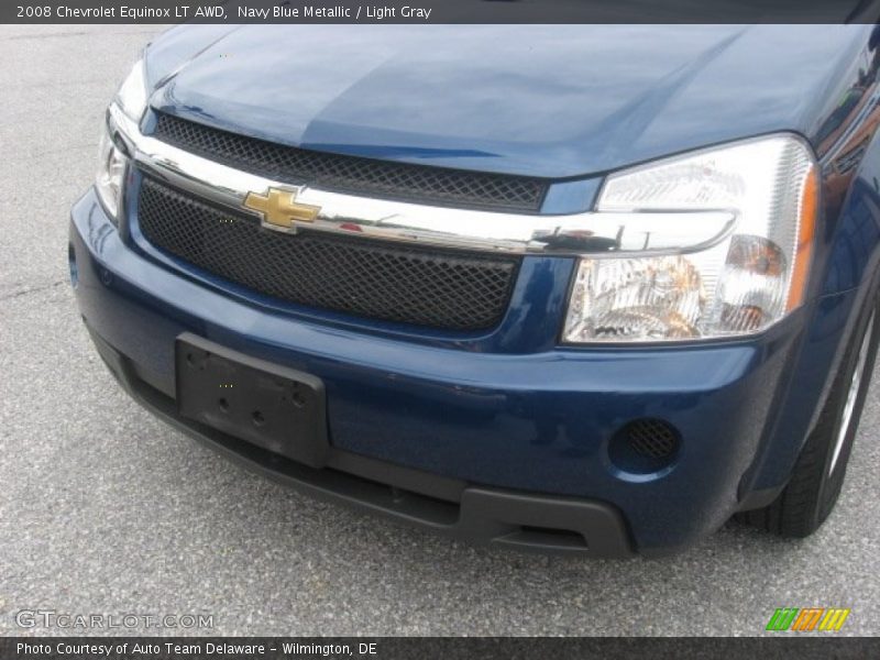 Navy Blue Metallic / Light Gray 2008 Chevrolet Equinox LT AWD