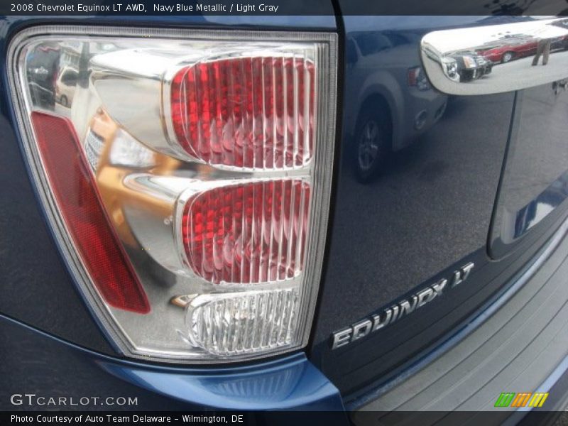 Navy Blue Metallic / Light Gray 2008 Chevrolet Equinox LT AWD