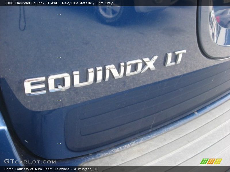Navy Blue Metallic / Light Gray 2008 Chevrolet Equinox LT AWD