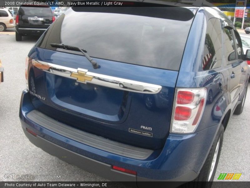 Navy Blue Metallic / Light Gray 2008 Chevrolet Equinox LT AWD