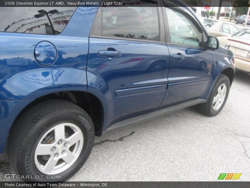 Navy Blue Metallic / Light Gray 2008 Chevrolet Equinox LT AWD