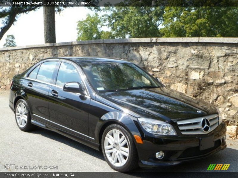 Black / Black 2008 Mercedes-Benz C 300 Sport