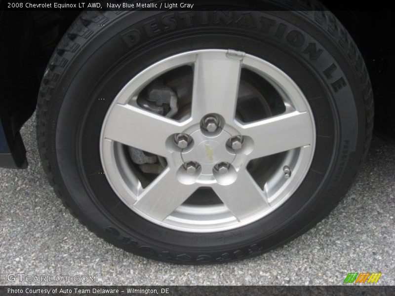 Navy Blue Metallic / Light Gray 2008 Chevrolet Equinox LT AWD