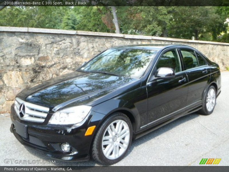 Black / Black 2008 Mercedes-Benz C 300 Sport