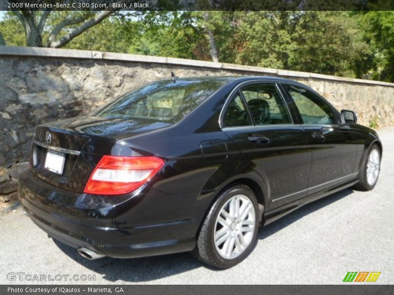 Black / Black 2008 Mercedes-Benz C 300 Sport