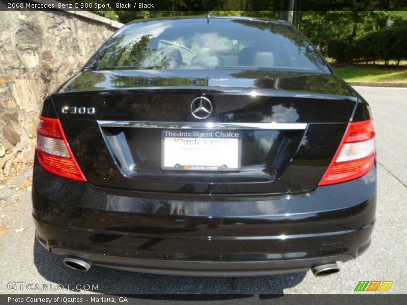 Black / Black 2008 Mercedes-Benz C 300 Sport