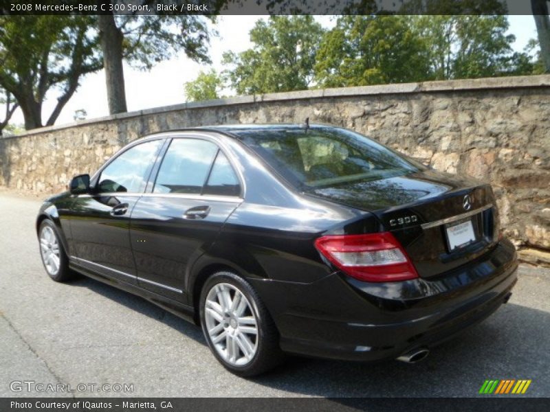 Black / Black 2008 Mercedes-Benz C 300 Sport