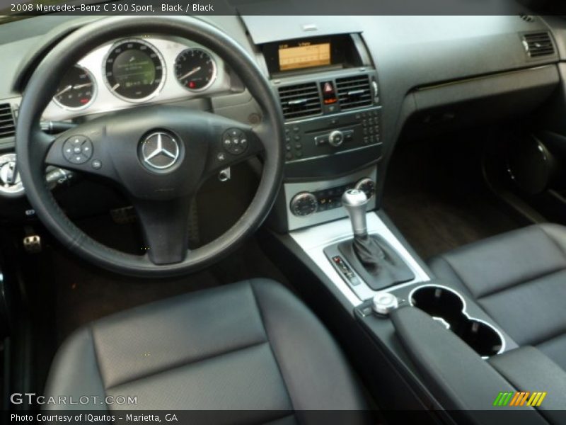 Black / Black 2008 Mercedes-Benz C 300 Sport