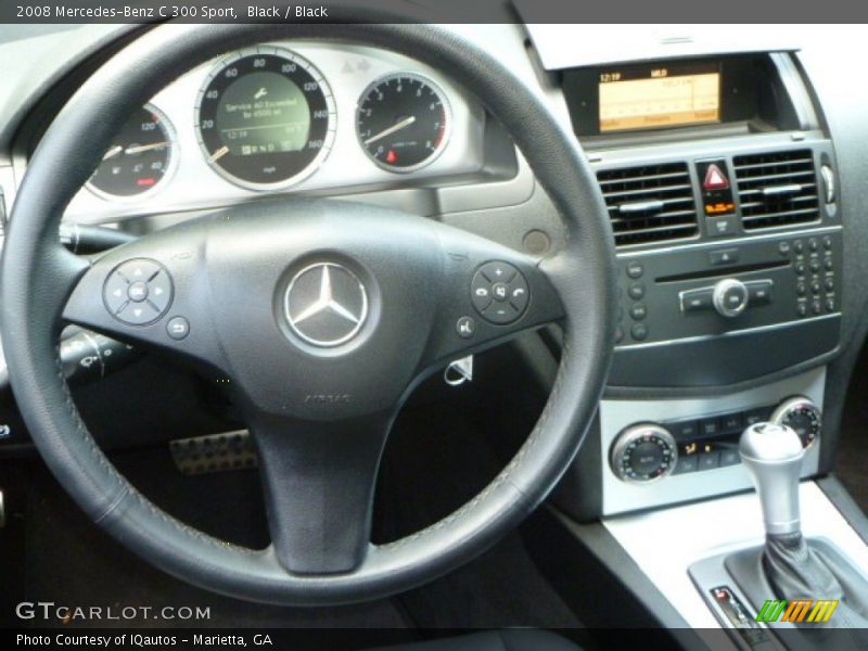 Black / Black 2008 Mercedes-Benz C 300 Sport