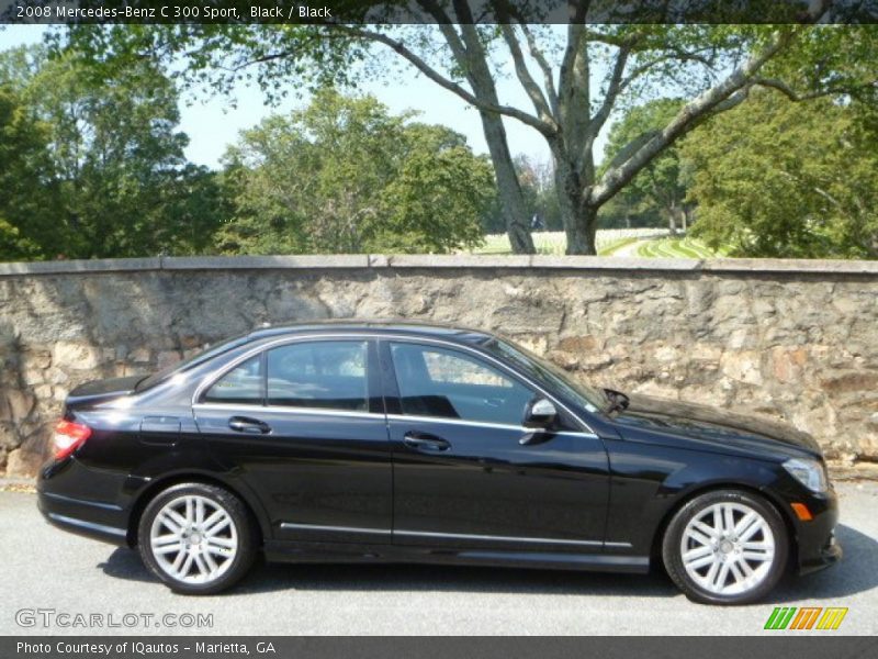 Black / Black 2008 Mercedes-Benz C 300 Sport