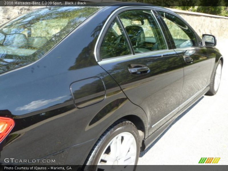 Black / Black 2008 Mercedes-Benz C 300 Sport