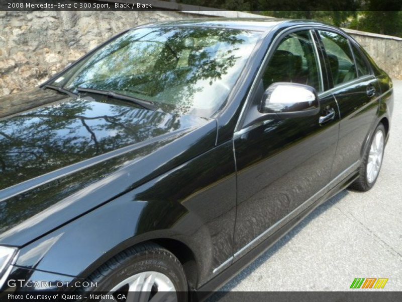 Black / Black 2008 Mercedes-Benz C 300 Sport