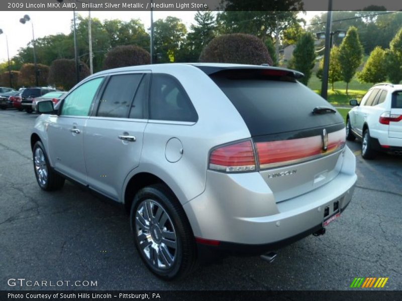 Brilliant Silver Metallic / Medium Light Stone 2009 Lincoln MKX AWD