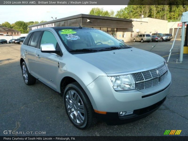 Brilliant Silver Metallic / Medium Light Stone 2009 Lincoln MKX AWD