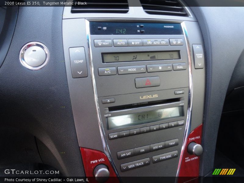 Tungsten Metallic / Black 2008 Lexus ES 350