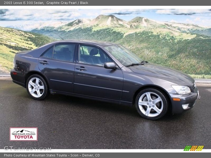 Graphite Gray Pearl / Black 2003 Lexus IS 300 Sedan
