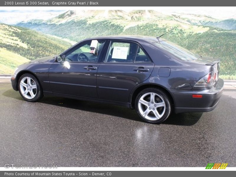 Graphite Gray Pearl / Black 2003 Lexus IS 300 Sedan