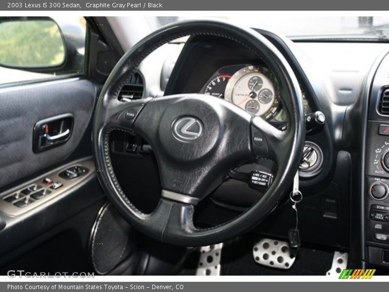 Graphite Gray Pearl / Black 2003 Lexus IS 300 Sedan