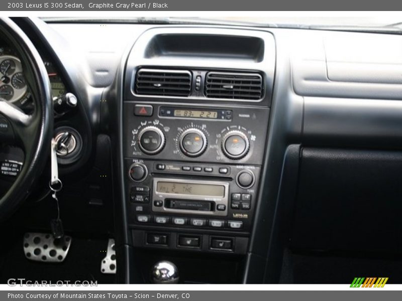 Graphite Gray Pearl / Black 2003 Lexus IS 300 Sedan